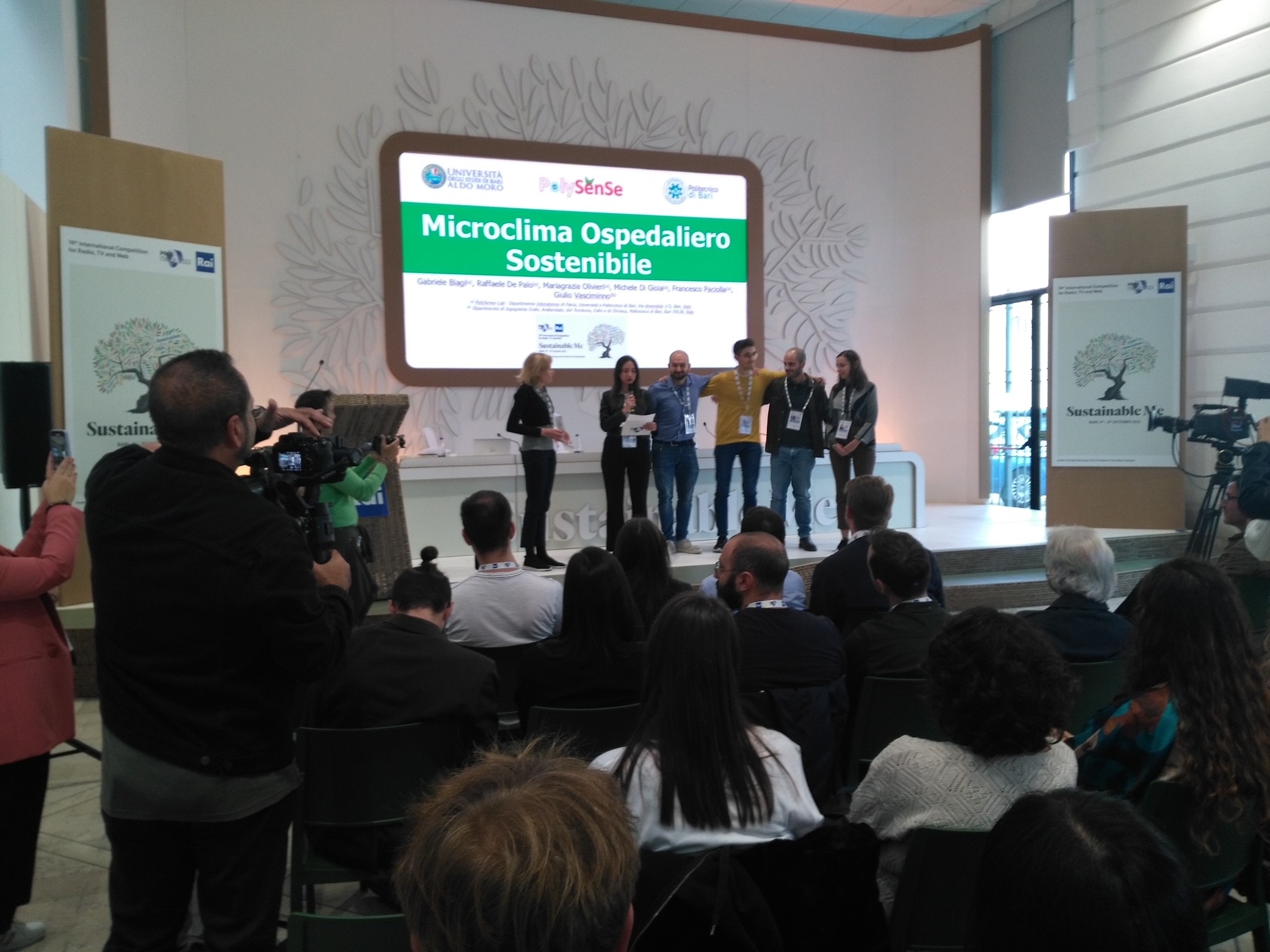 Un momento della premiazione