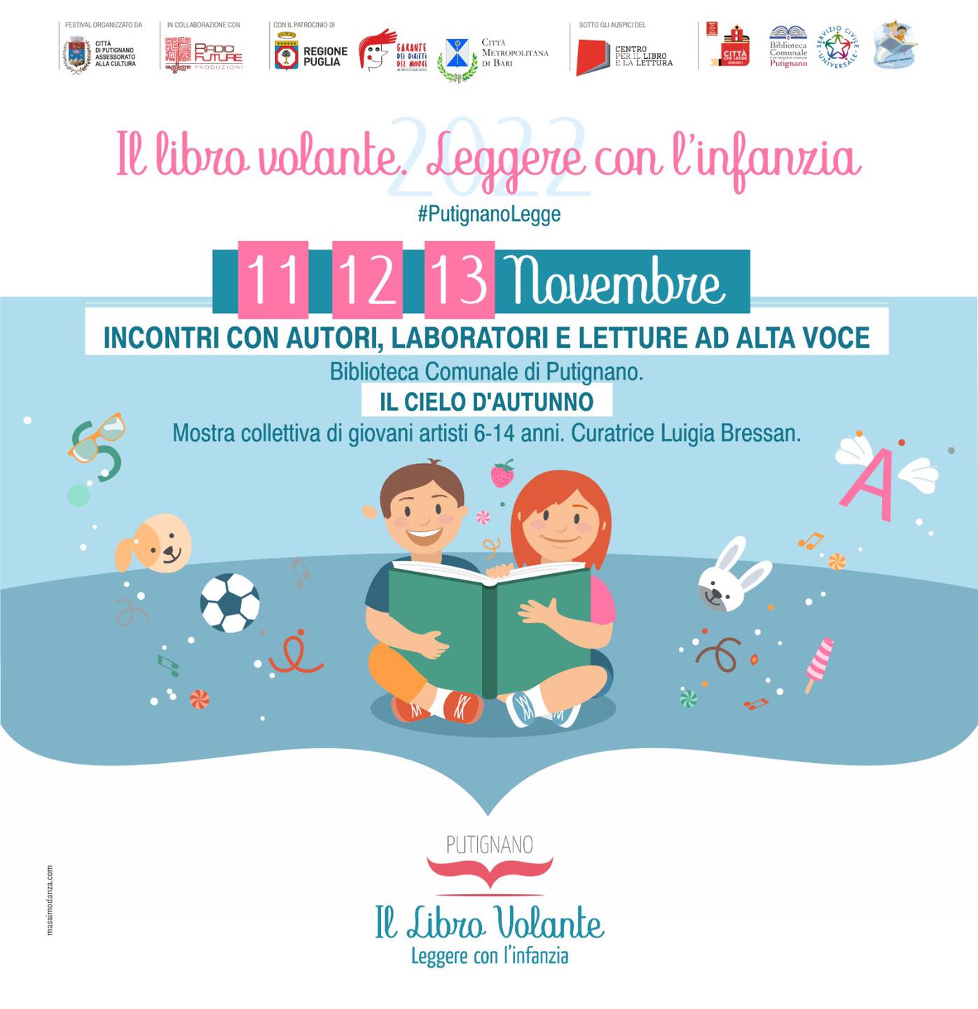 Prosegue a Putignano il viaggio de “Il libro volante-Leggere con l’infanzia