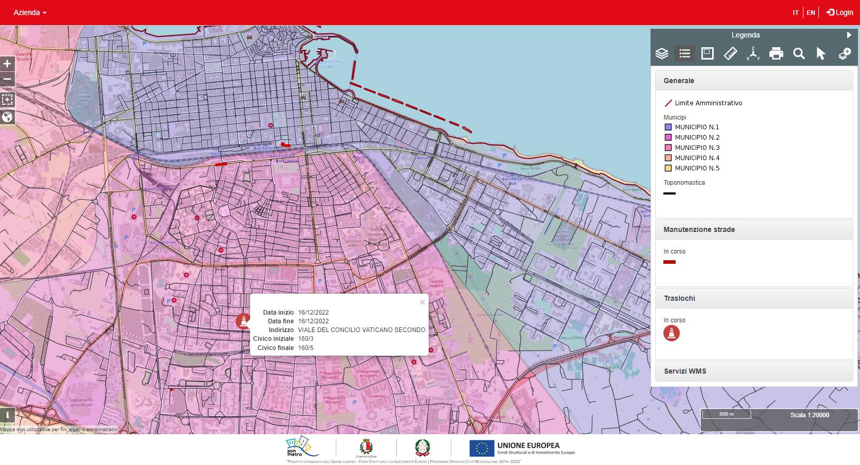 19-12-22 da oggi online la piattaforma gestione telematica delle autorizzazioni manutenzione strade e traslochi