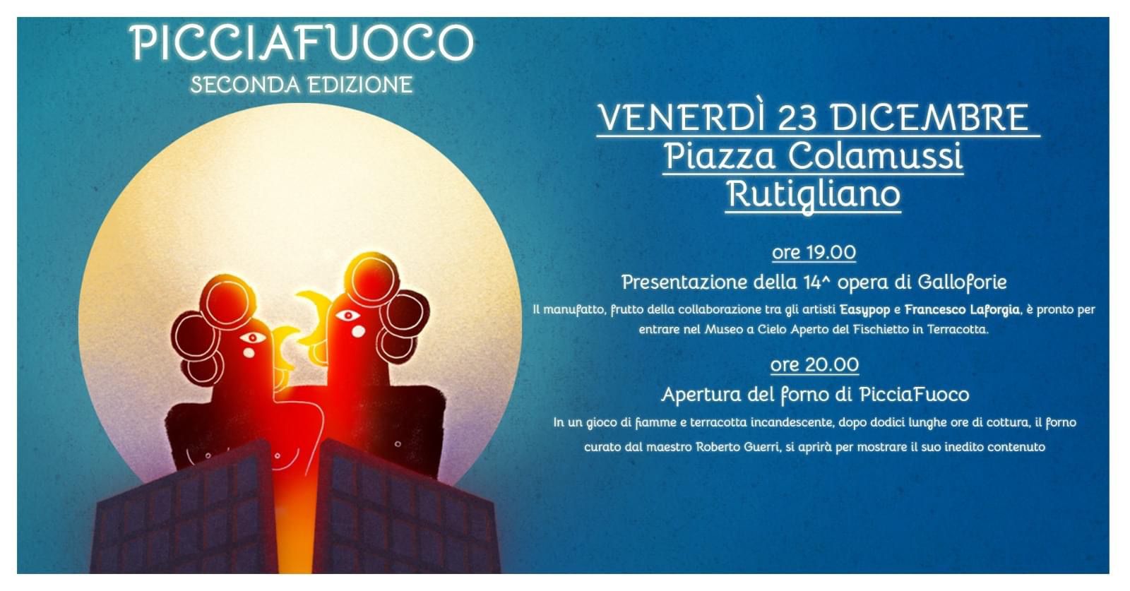 Locandina picciafuoco 23 dicembre 2022