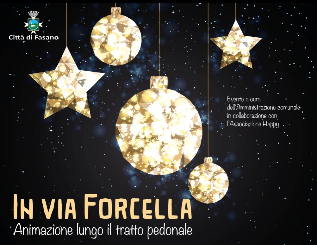 Fasano: “In via Forcella” ci sarà animazione lungo il tratto pedonale