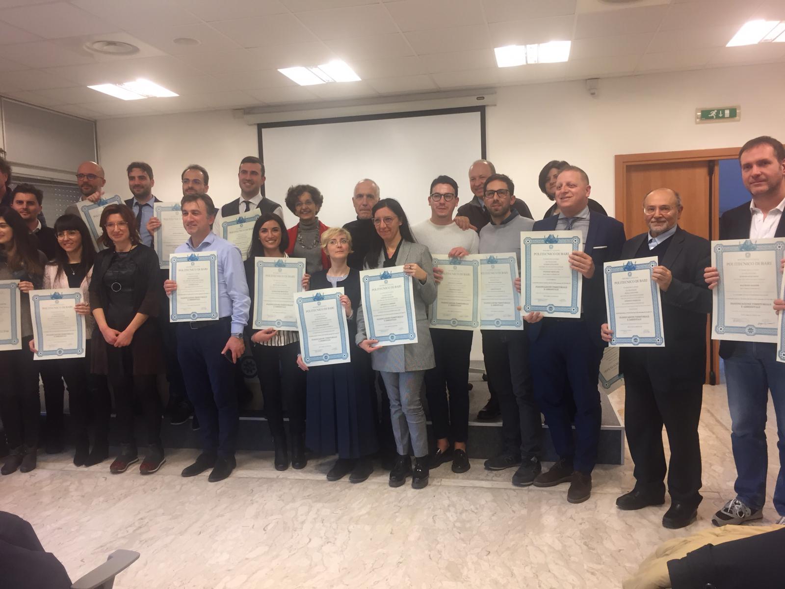 Allievi master. Cerimonia consegna pergamene del 31 gennaio 2020