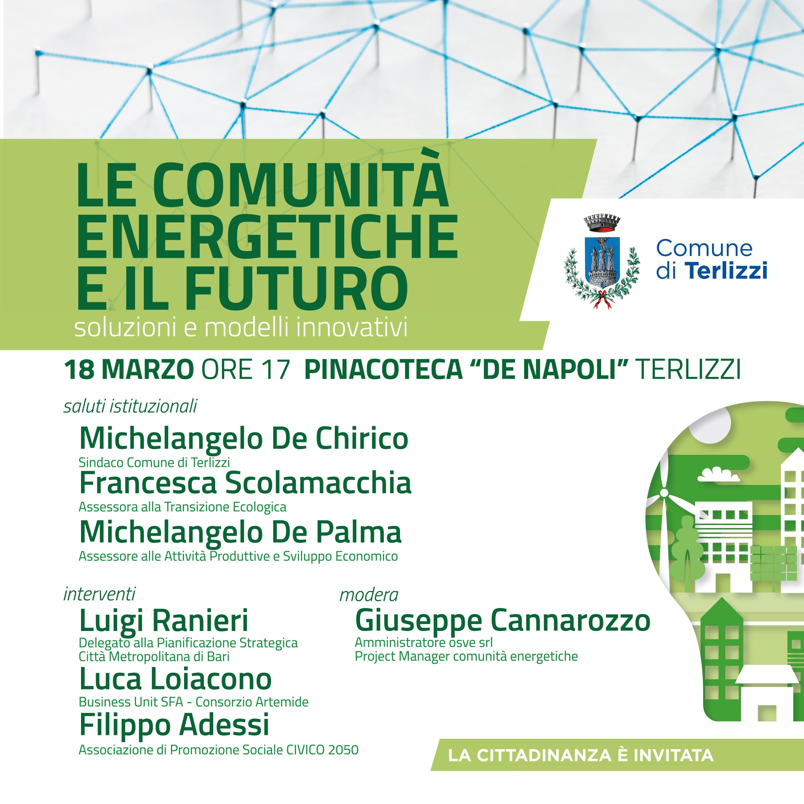 A Terlizzi un tavolo di lavoro su Comunità Energetiche e Futuro Soluzioni e Modelli Innovativi