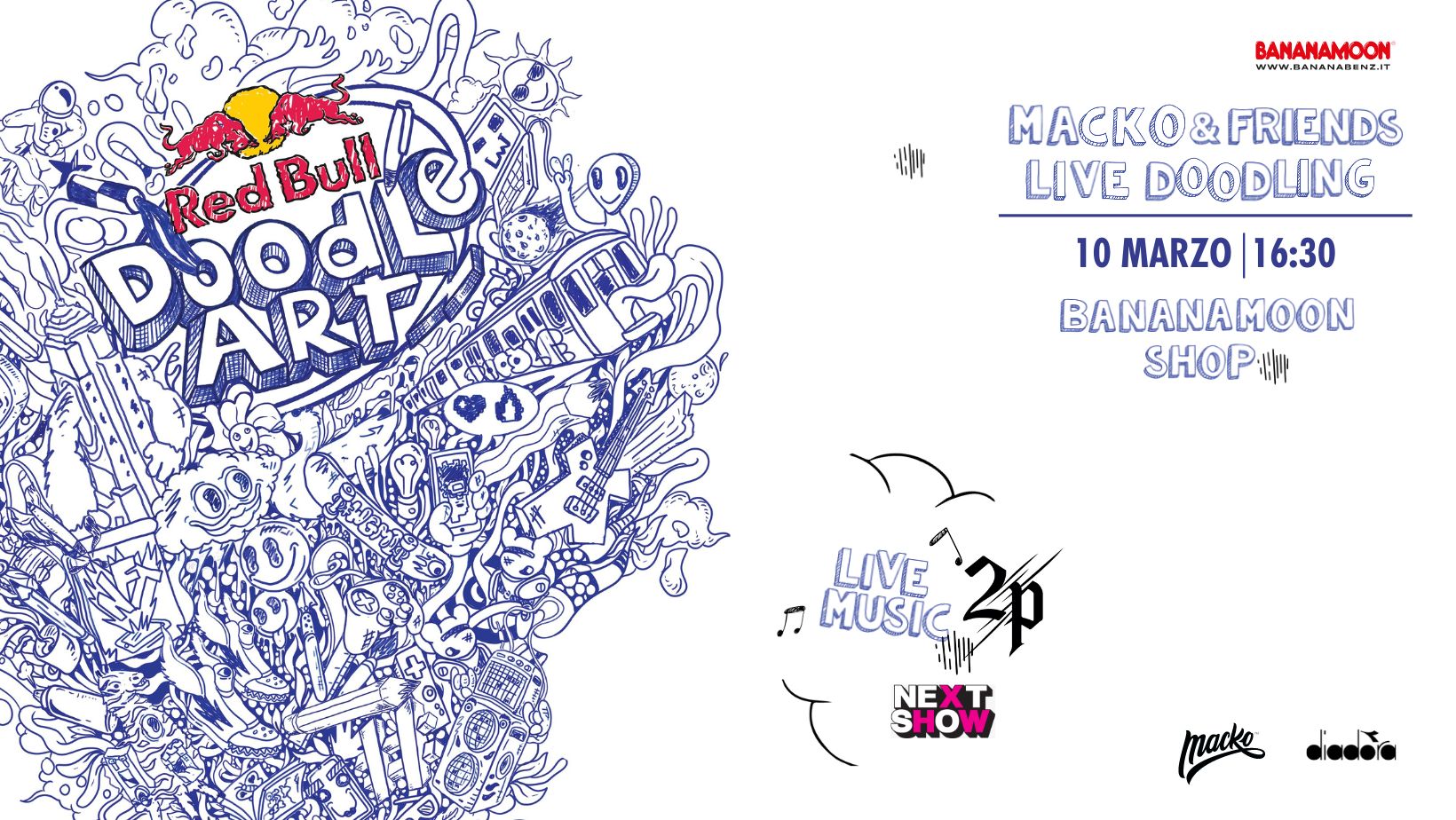 A Bari la musica di dj 2P e i disegni di Macko nel pomeriggio dedicato alla creatività