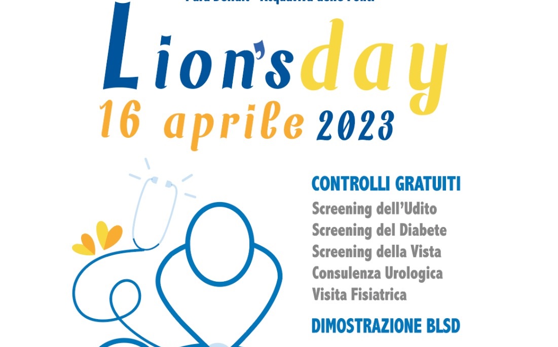 Lions Day domenica 16 aprile ad Acquaviva delle Fonti
