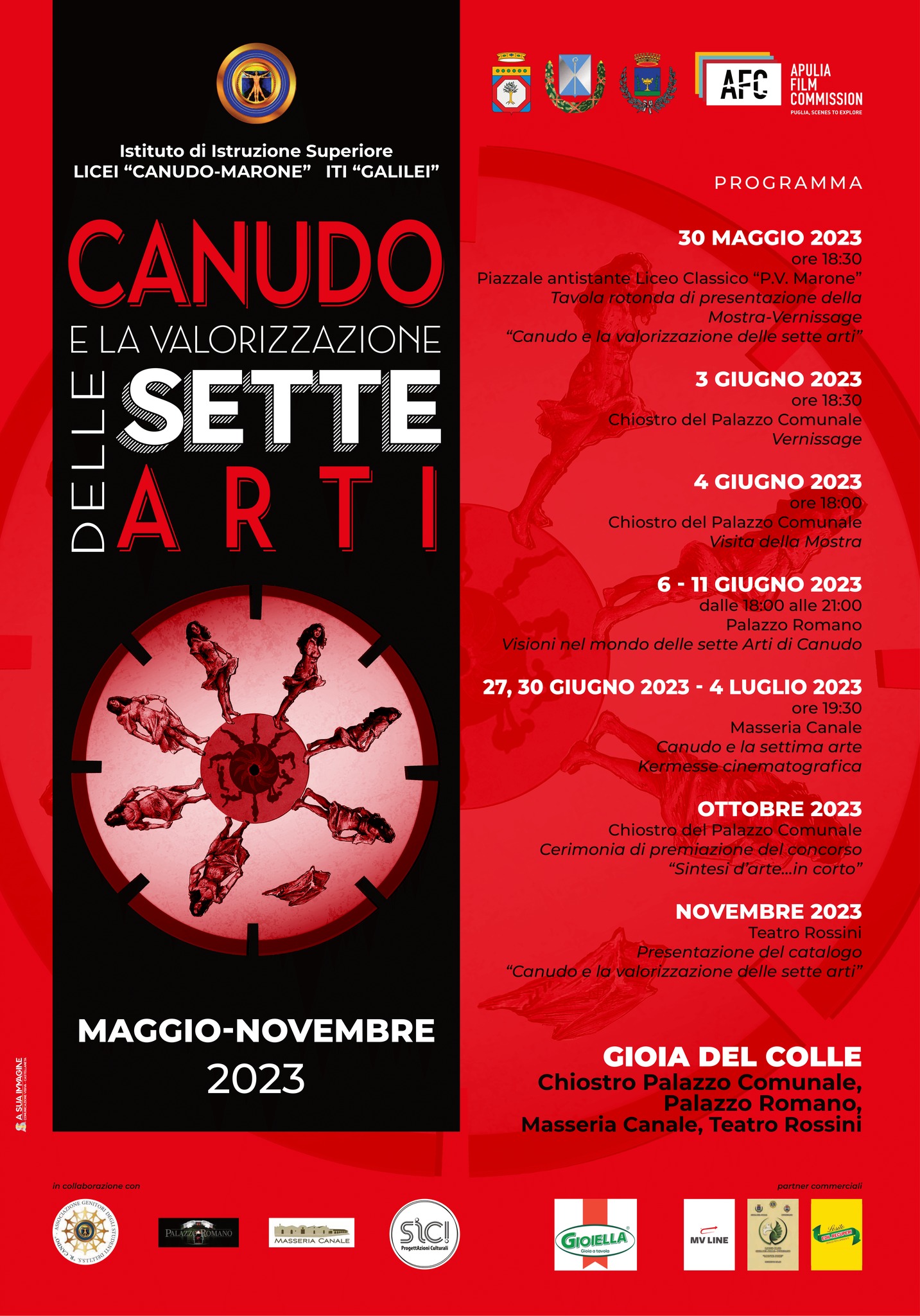 Gioia del Colle, “Canudo e la valorizzazione delle sette arti”