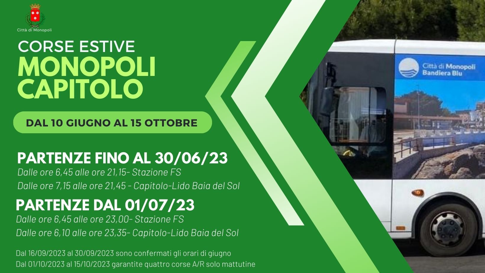 TRASPORTO LOCALE ESTATE 2023