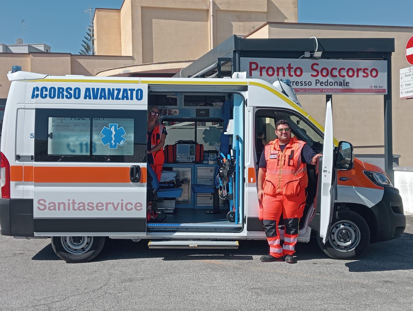 A Monopoli e Polignano da oggi in servizio più ambulanze