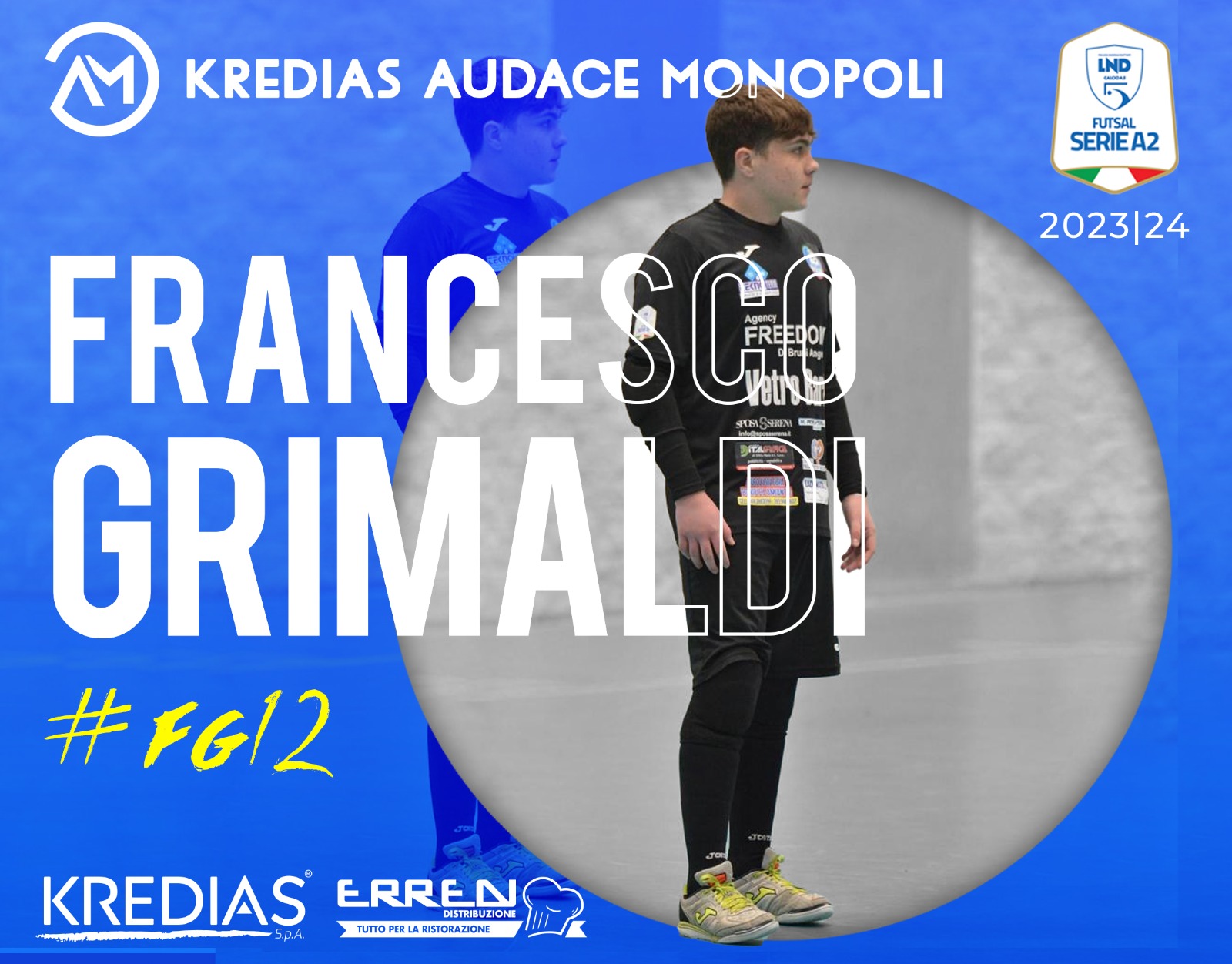 Audace Monopoli, acquistato il giovane portiere Grimaldi