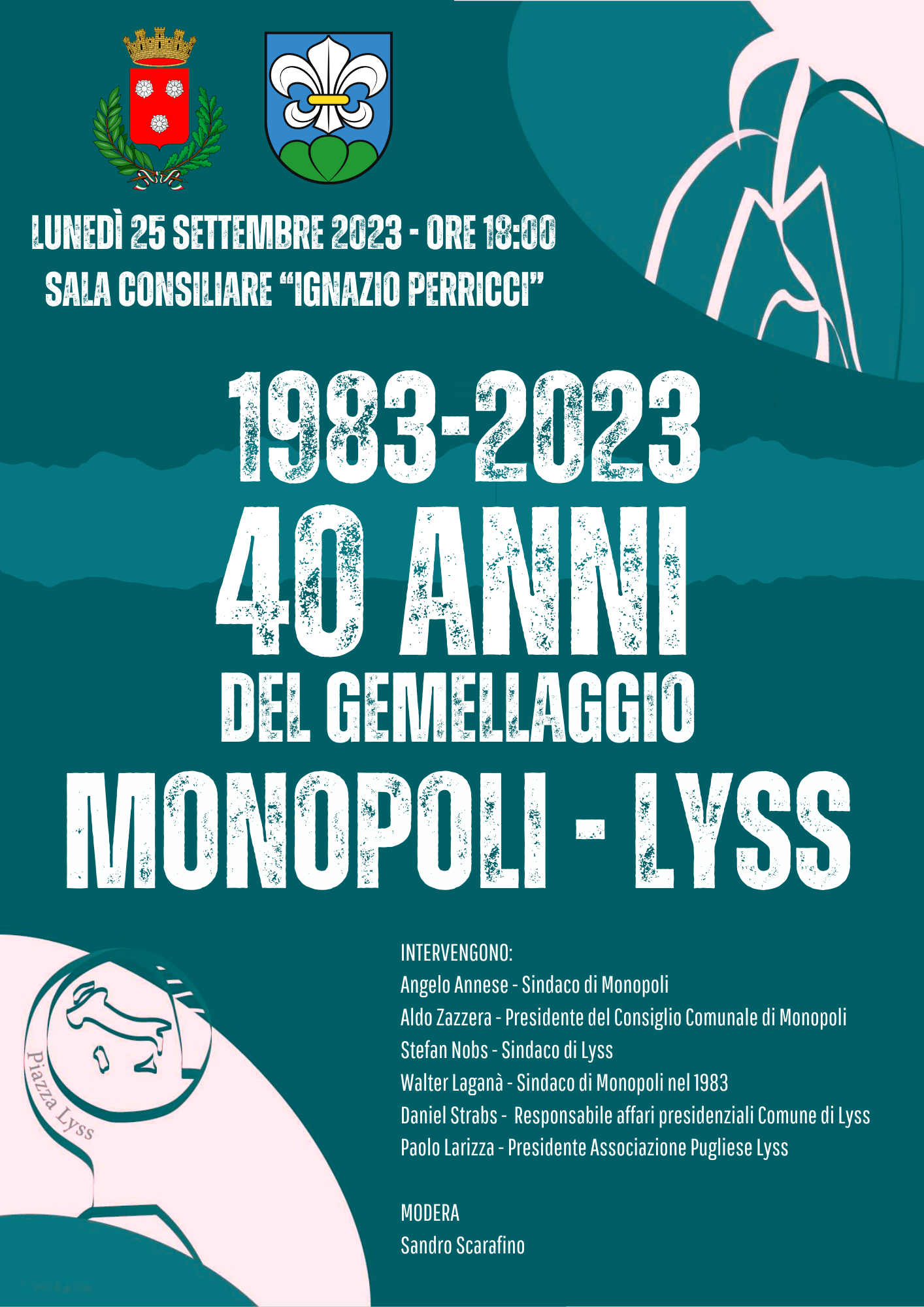 Gemellaggio Monopoli-Lyss: un incontro per i 40 anni