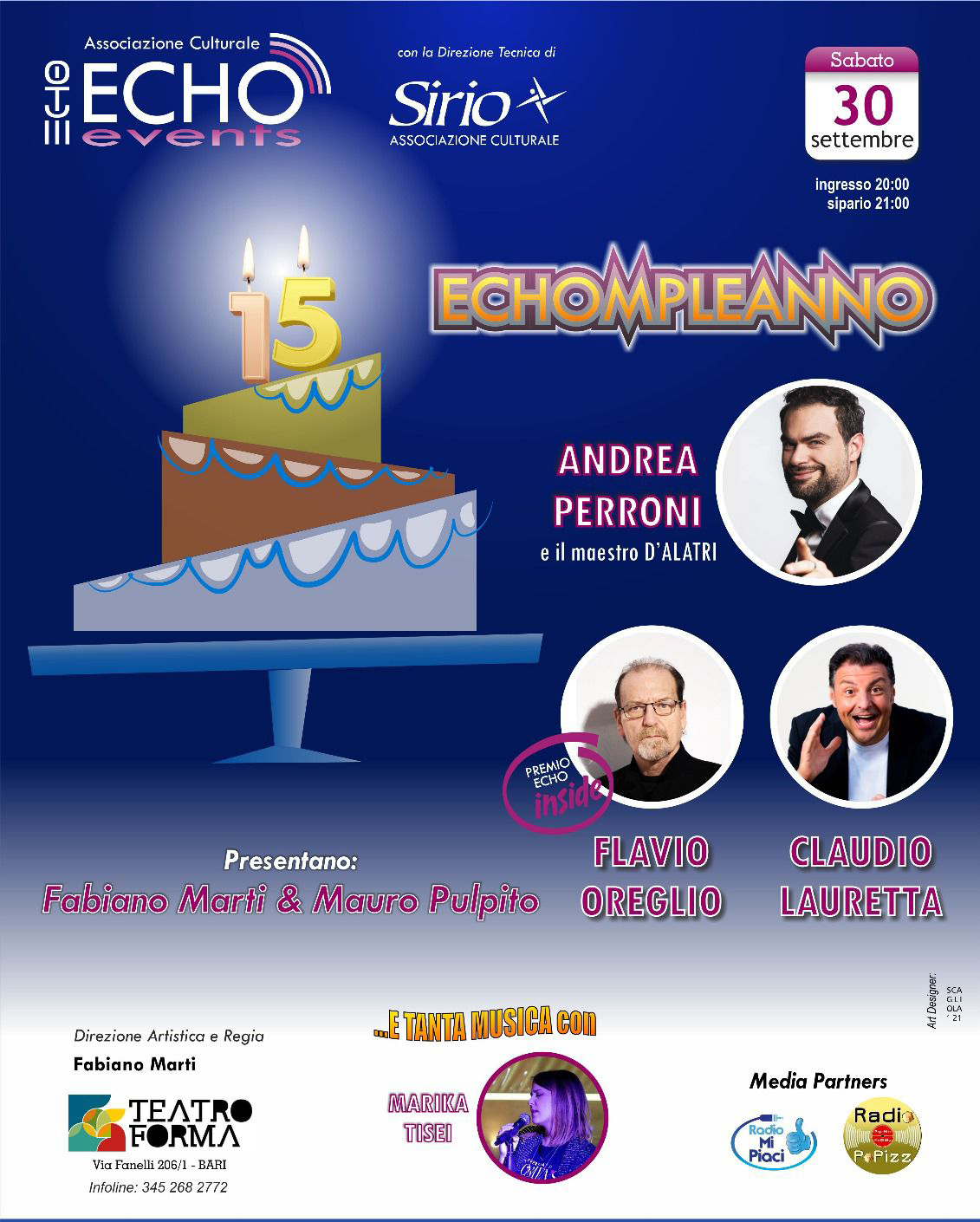 Bari: Echo Events festeggia i suoi 15 anni di attività