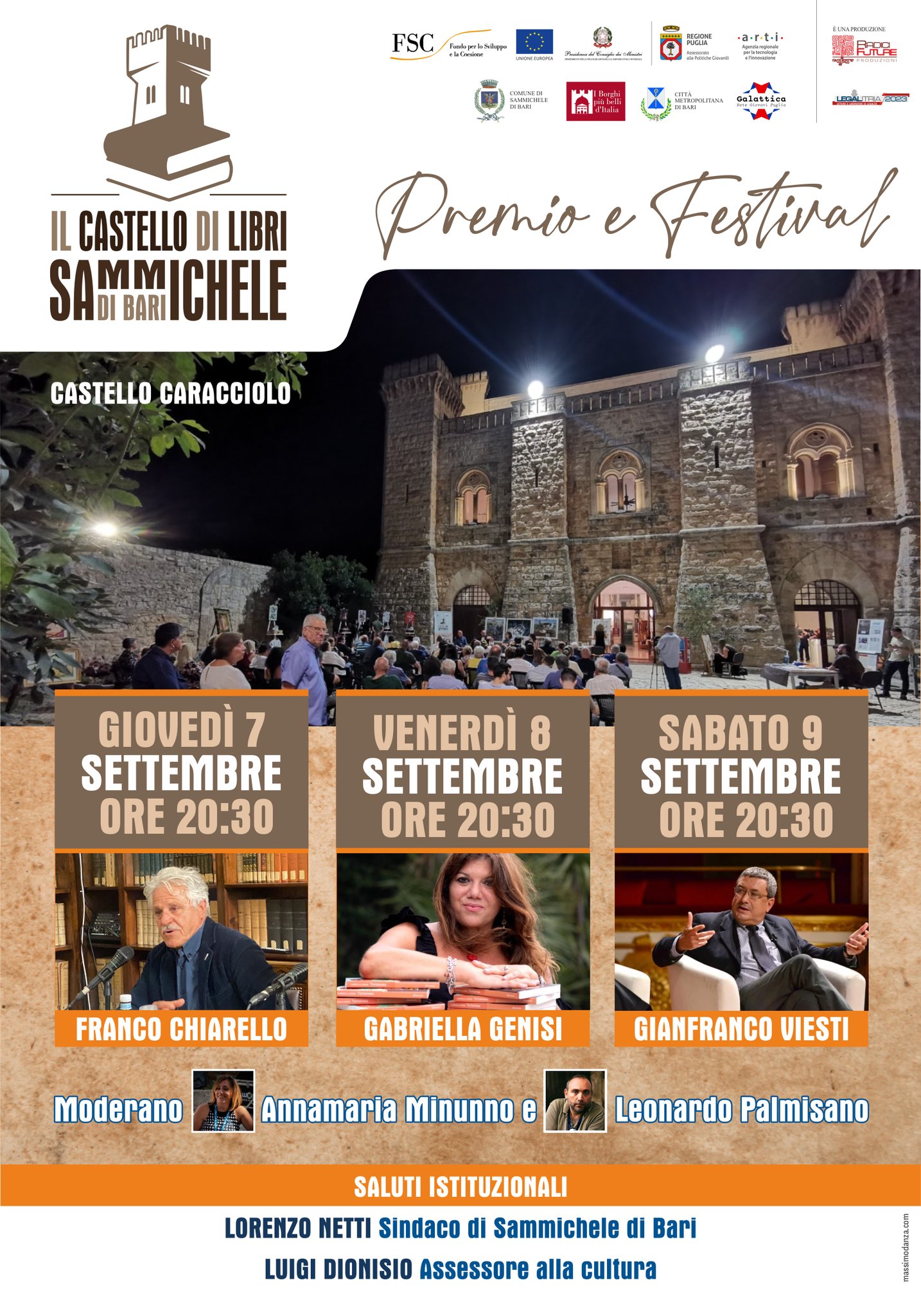 Sammichele di Bari: torna il festival Un Castello di Libri, dal 7 al 9 settembre