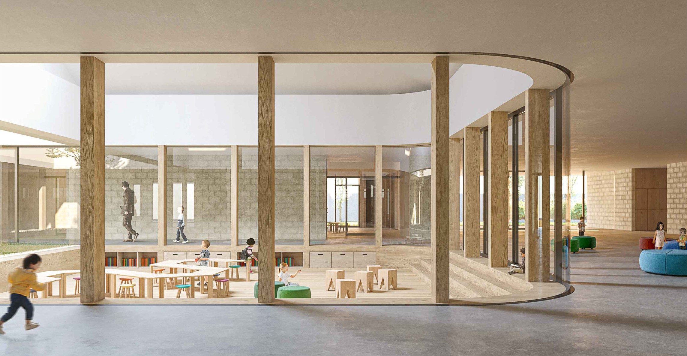 18-10-23 la giunta approva il progetto esecutivo per la realizzazione di un polo innovativo per l’infanzia a Santa Rita nel Municipio IV_render