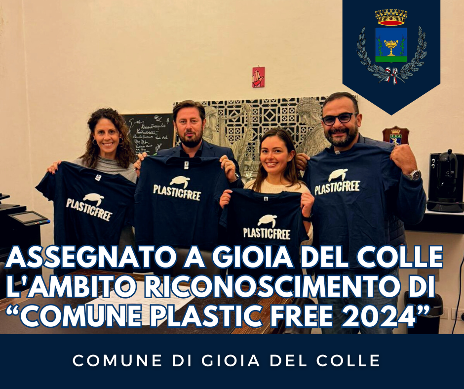 GIOIA DEL COLLE COMUNE PLASTIC FREE 2024