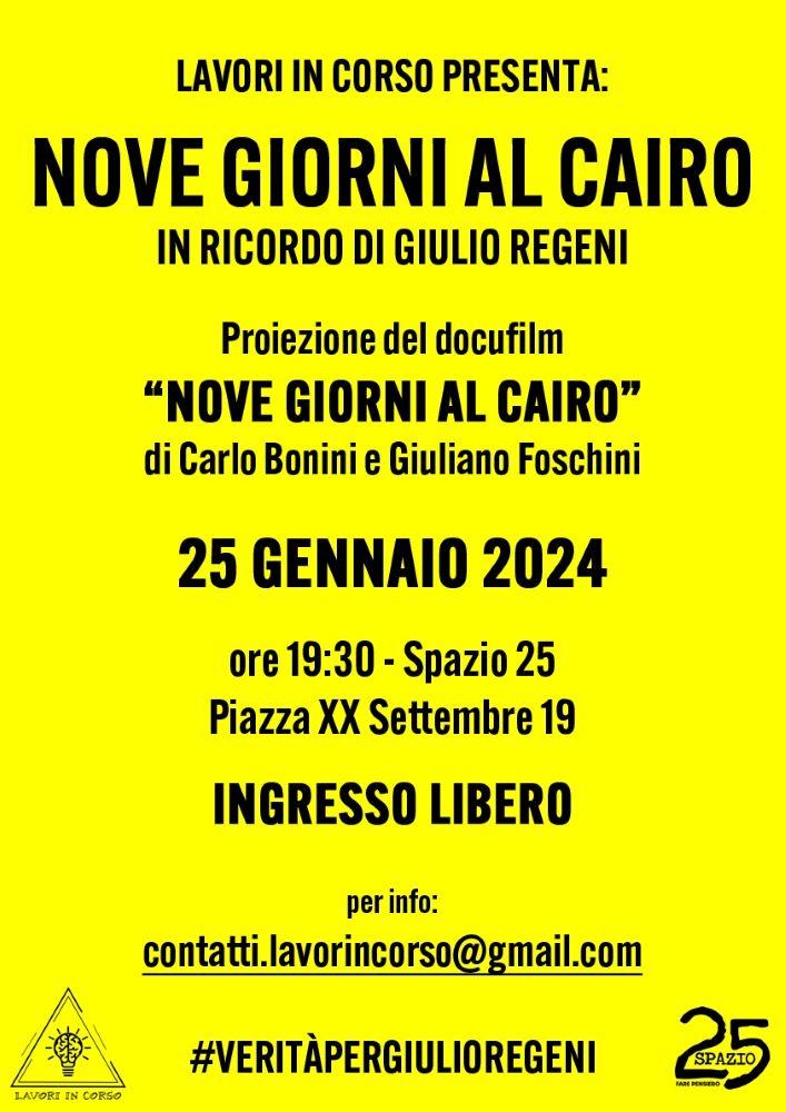 Locandina Regeni
