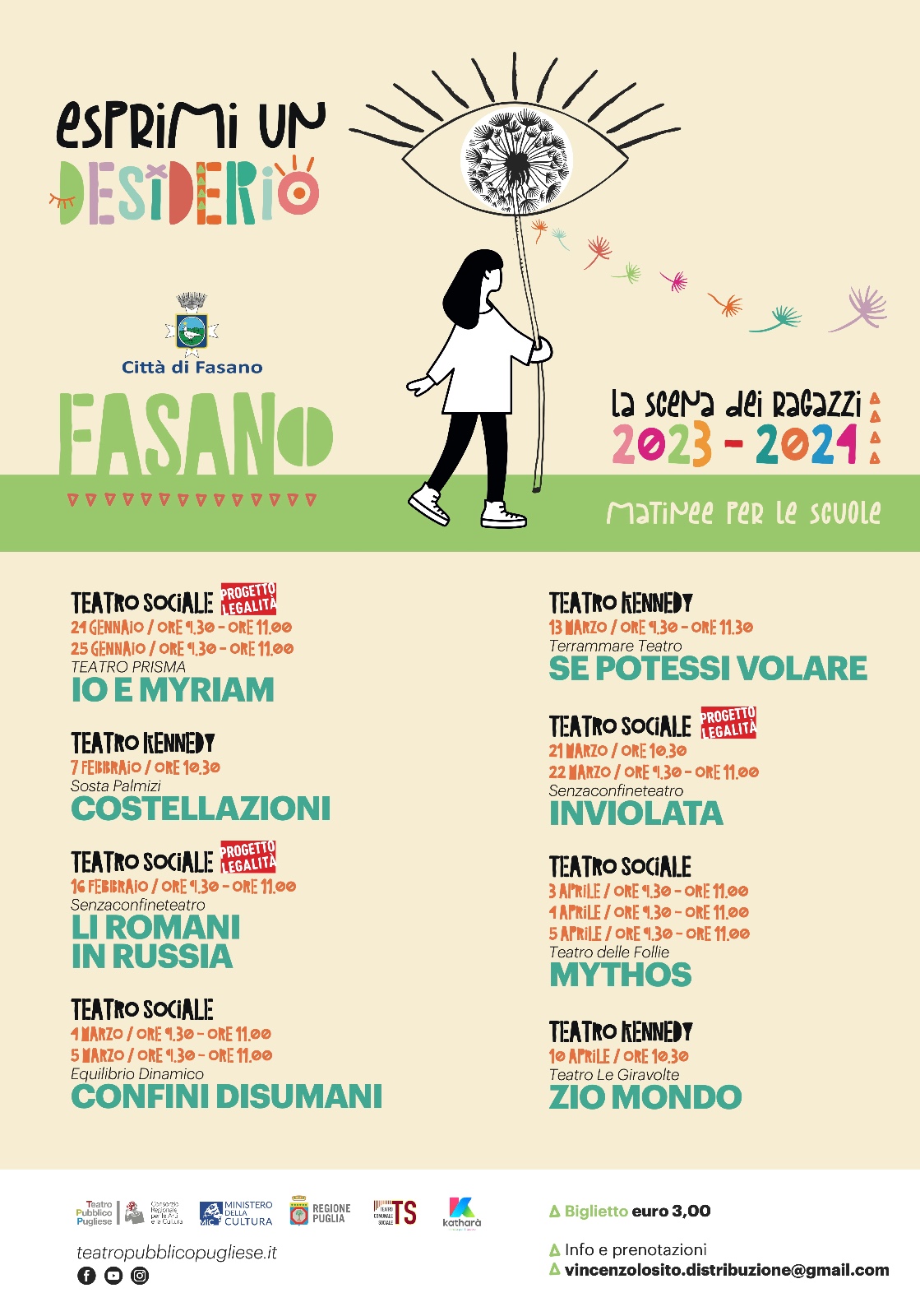 Fasano, ‘La Scena dei Ragazzi’ e ‘Progetto Legalità’, il teatro pensato per le nuove generazioni