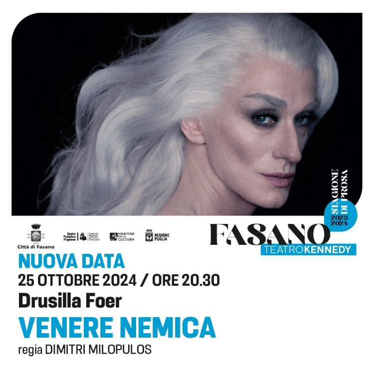 Fasano, rinviato l’appuntamento con Drusilla Foer