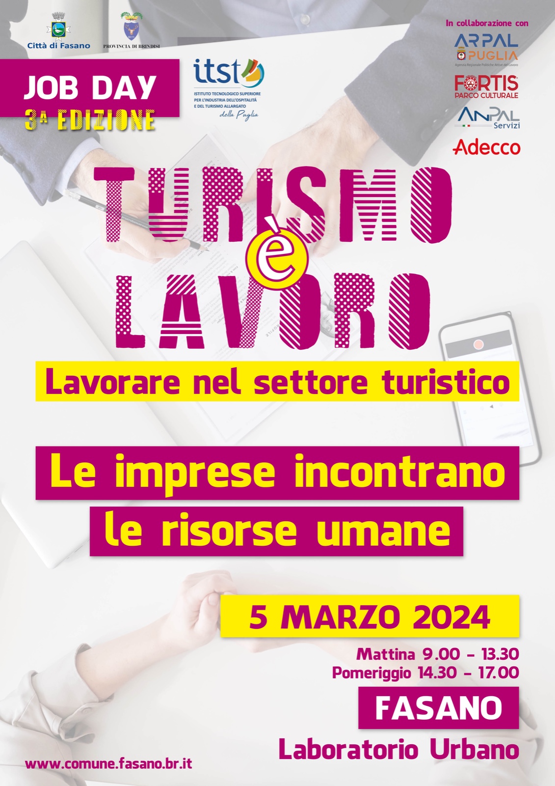 Fasano, 37 aziende ricercheranno personale al “Job Day” del 5 marzo