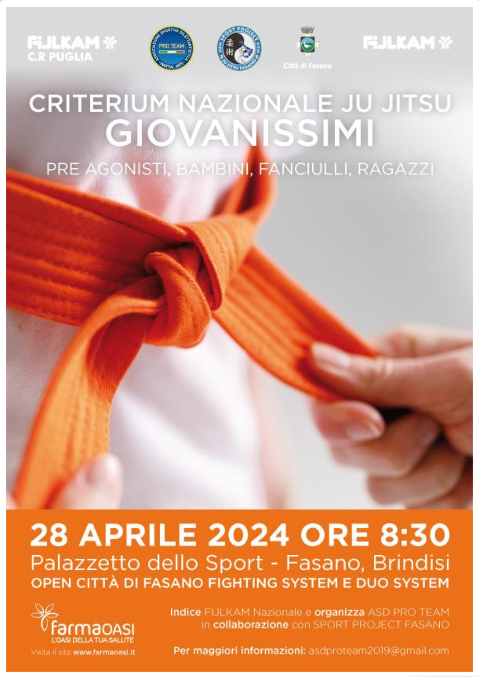 Fasano, 1° Trofeo Open Città di Fasano Ju Jitsu