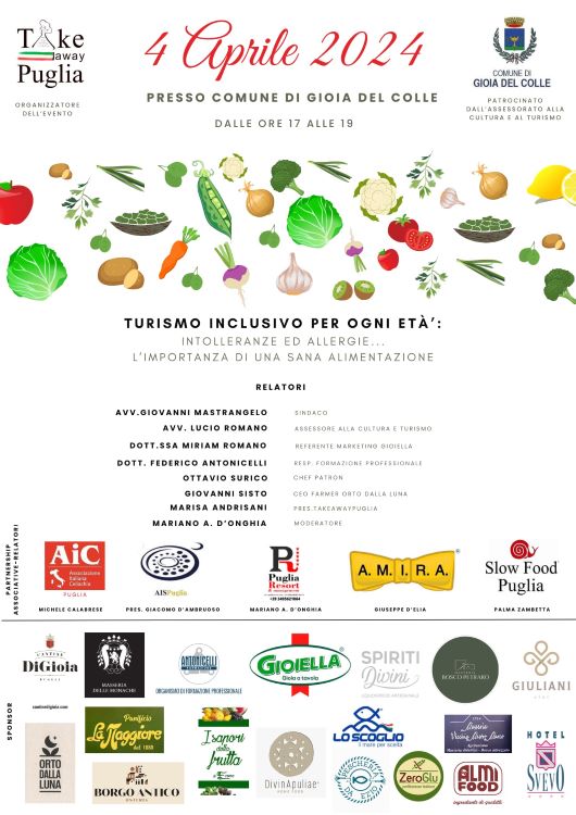 Gioia del Colle, il 4 aprile un viaggio attraverso sapori e salute