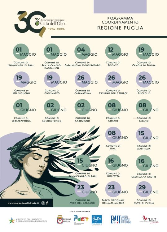 Puglia, Al via la quarta edizione della Merenda nell’Oliveta Puglia protagonista con 23 Città dell’Olio