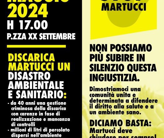 Mola, il 18 maggio manifestazione cittadina contro la riapertura della discarica Martucci