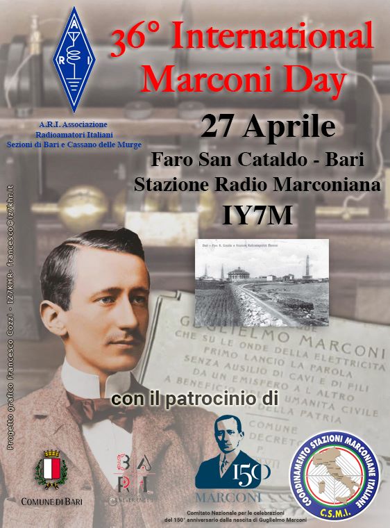 Bari, il 27 aprile il 36° Marconi Day