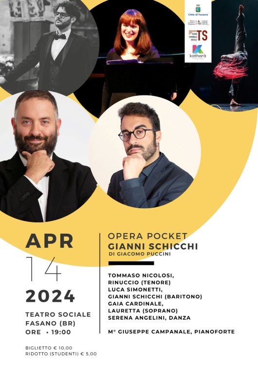 Fasano, al Teatro Sociale arriva l’Opera in formato pocket