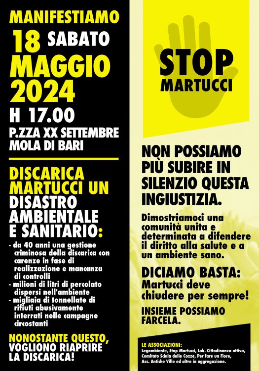 MANIFESTO 18 MAGGIO