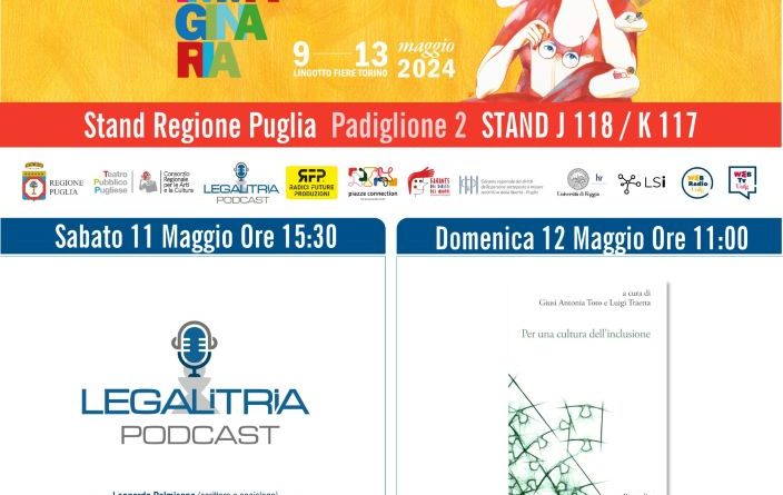 Radici Future-Legalitria al Salone del Libro con due importanti eventi