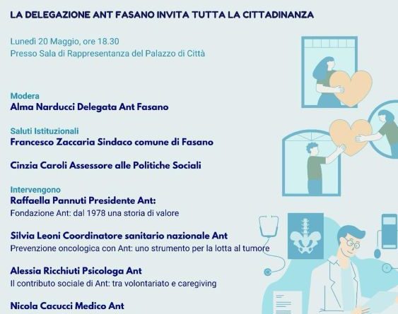 Fasano, l’ANT presenta i progetti sociali di  prevenzione oncologica