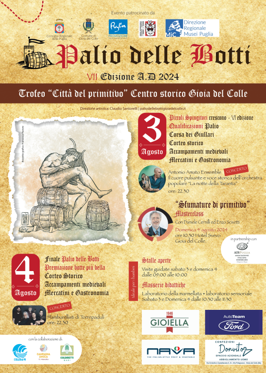 LOCANDINA PALIO DELLE BOTTI 2024_GIOIA DEL COLLE