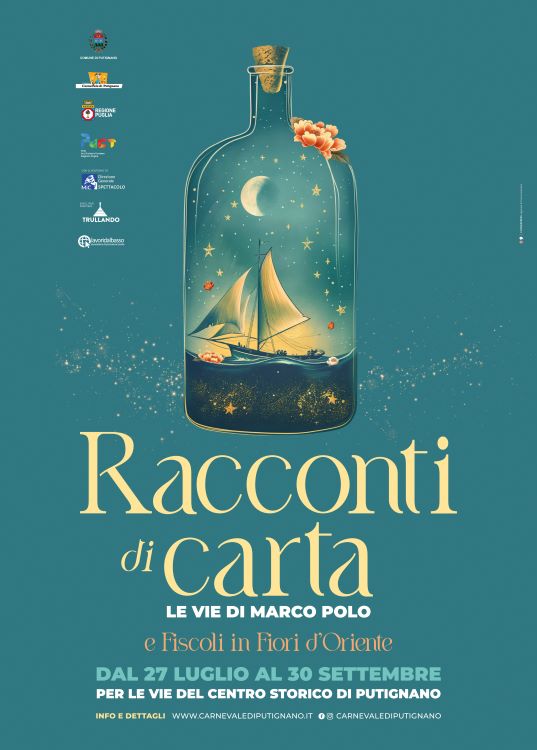 Putignano, il 27 luglio, Sergio Rubini inaugurerà la rassegna “Racconti di Carta 2024 in Fiscoli Fiori D’Oriente”