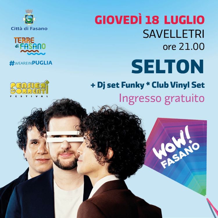 Fasano, Wow! Fasano, tutto pronto per il concerto gratuito dei Selton sul molo di Savelletri
