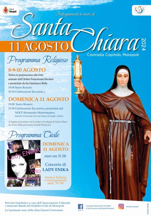 locandina Santa Chiara