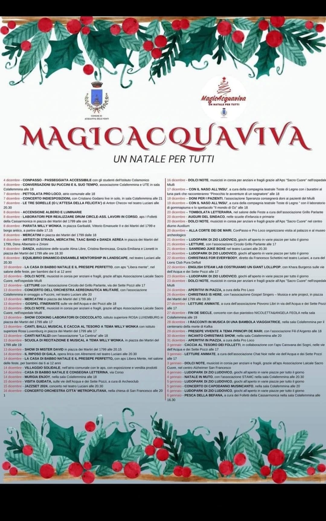 Acquaviva, gli studenti del Luxemburg in piazza con “Willy Wonka”