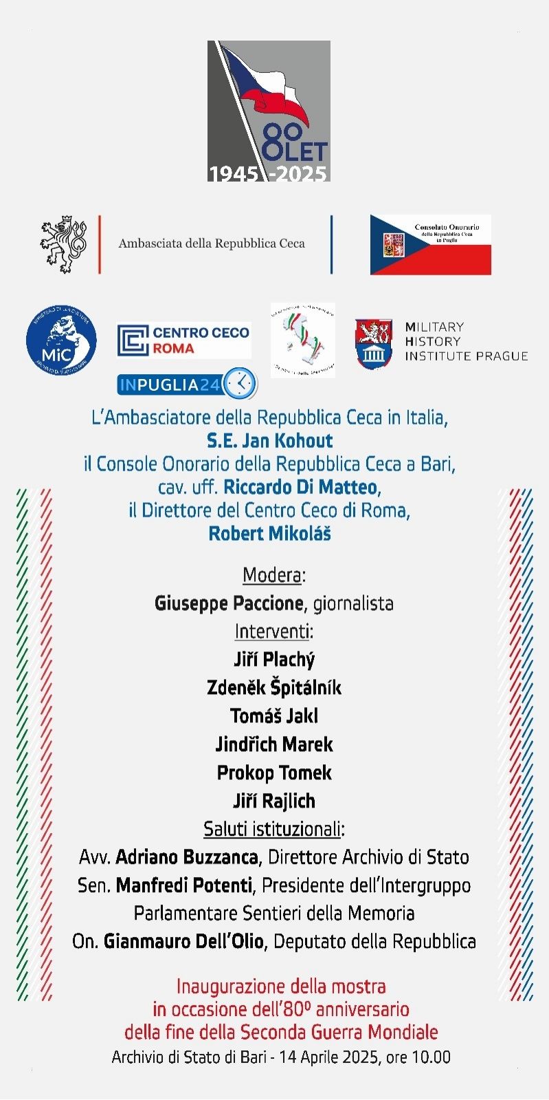 Locandina evento Repubblica Ceca