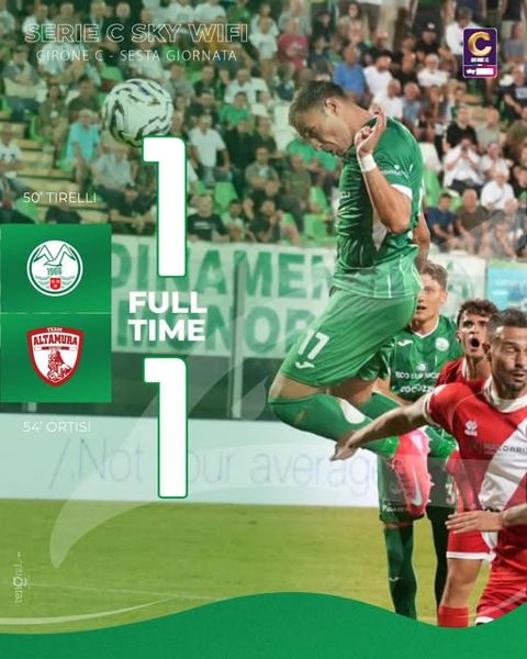 Serie C, finisce 1 – 1 il derby fra Monopoli e Altamura