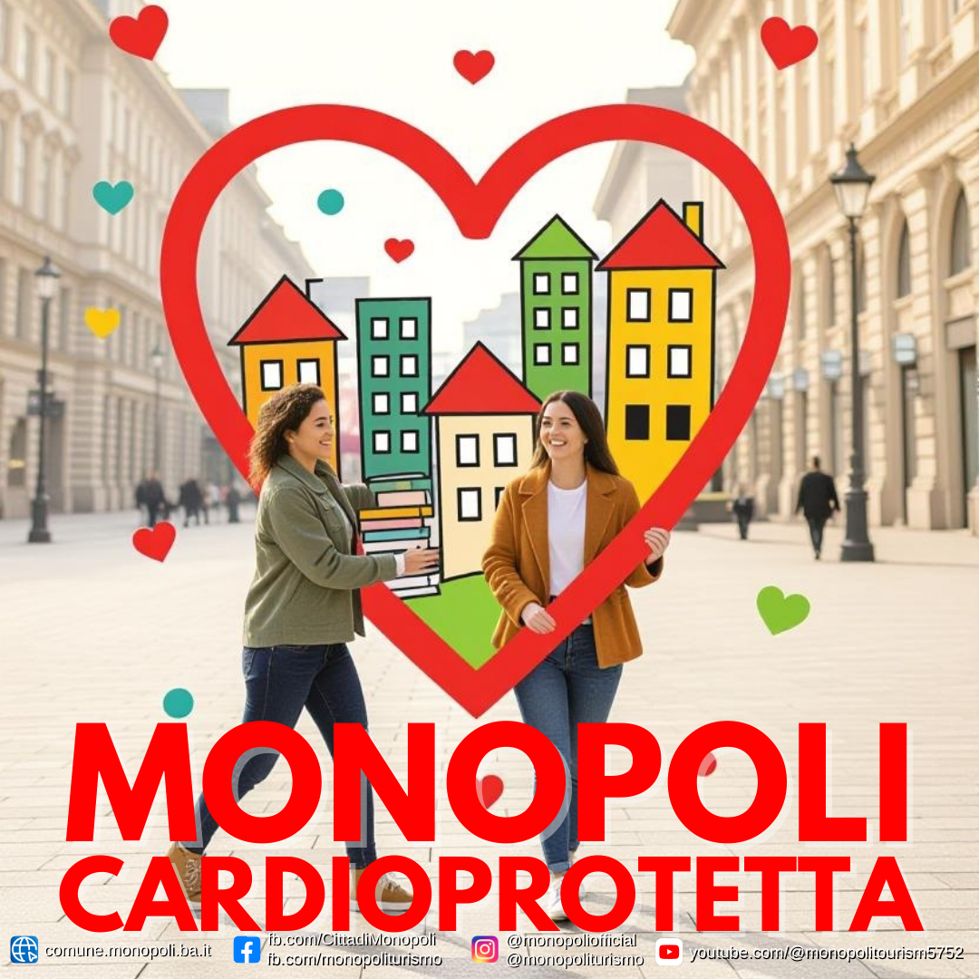 Monopoli città cardioprotetta: 45 nuovi defibrillatori per la sicurezza dei cittadini