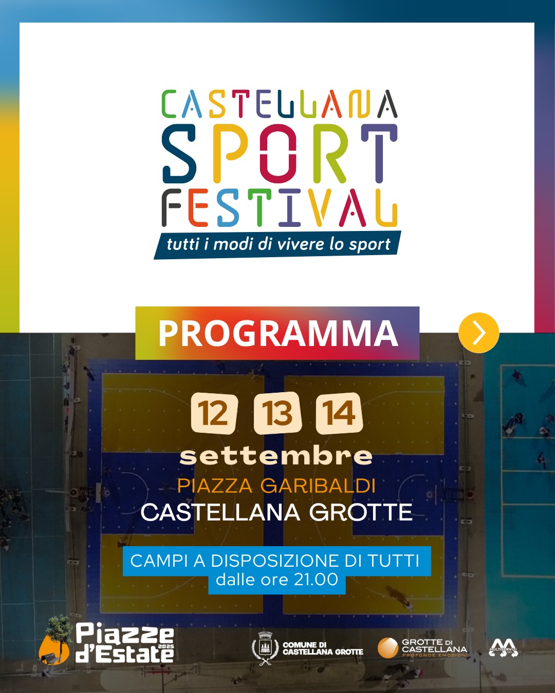 In piazza Garibaldi al via la quarta edizione del Castellana Sport Festival