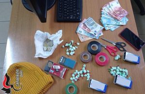 Gioia del Colle Carabinieri in campo con i cani antidroga, anche un arresto