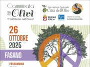 Fasano, torna la “Camminata tra gli Ulivi”, IX edizione dedicata alla pace