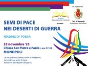 A Monopoli “Semi di pace nei deserti di guerra”