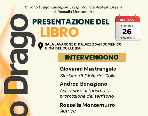 “Io sono Drago”: a Gioia del Colle il racconto di un’amicizia che corre libera