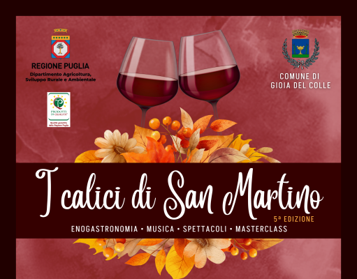 Gioia del Colle brinda all’autunno: tornano “I Calici di San Martino”