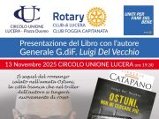 Il libro “Ostuni. Non mi cercare più…” sarà presentato al Circolo Unione di Lucera