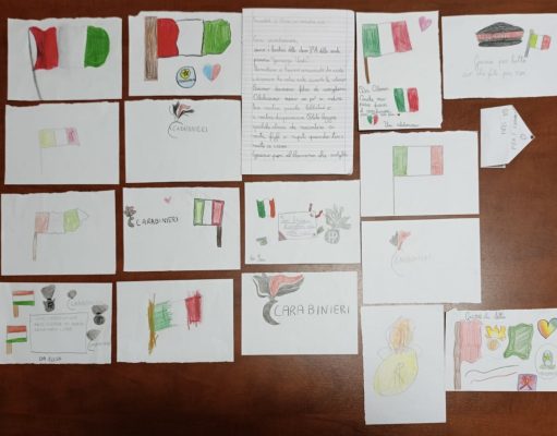 Sammichele di Bari, il grazie dei bambini ai Carabinieri: disegni e parole che scaldano il cuore