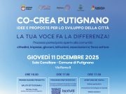 Al via “Co-Crea Putignano”, processo partecipativo per lo sviluppo della città
