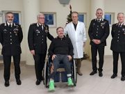 Ferito per proteggere: i Generali Masciulli e Trombetti dal carabiniere eroe