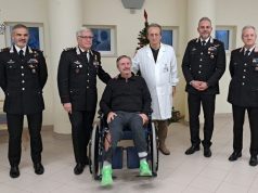 Ferito per proteggere: i Generali Masciulli e Trombetti dal carabiniere eroe